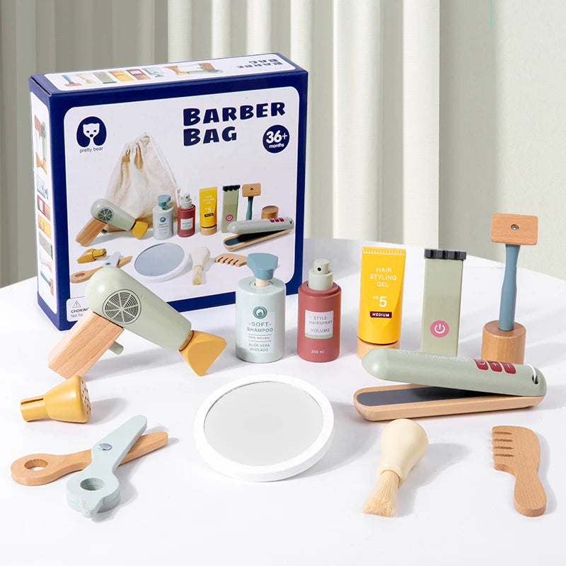 Houten Kapsalon & Make-up Speelset