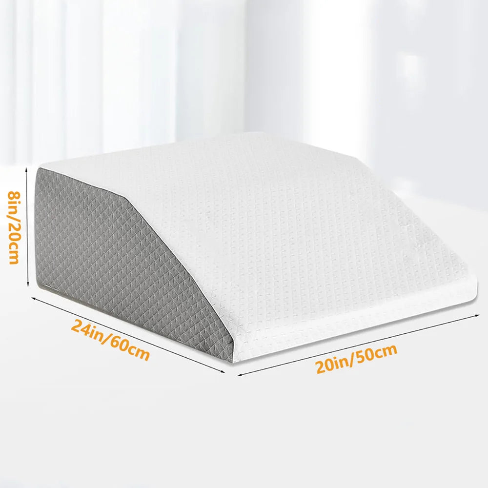 Memory Foam Beenkussen – Wigvormig Ondersteuningskussen