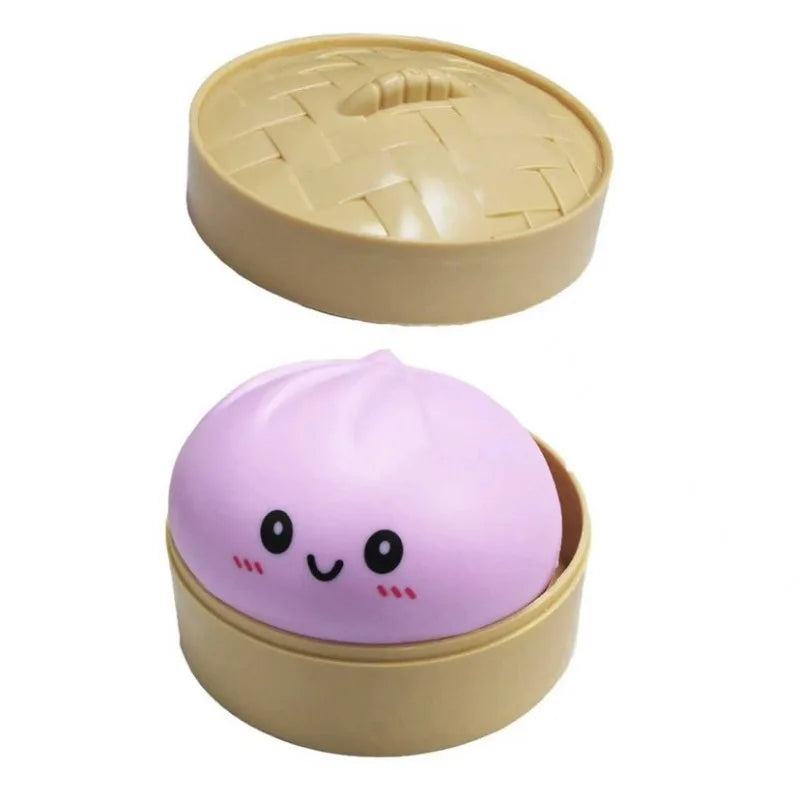 Squeeze Fidget Toy Set – Schattige Dumplings & Baozi (4 stuks)