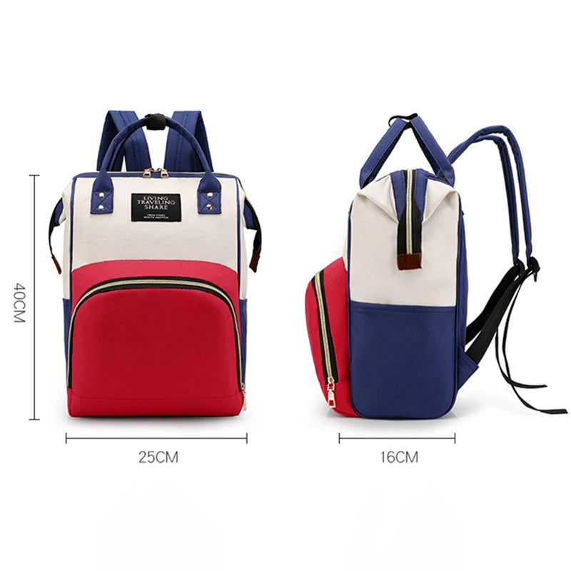 Grote Canvas Luiertas – Multifunctionele Mammy Bag met Thermovak