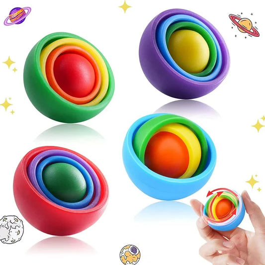 3D Fidget Gyro Bal – Sensorisch Speelgoed voor Kinderen & Volwassenen