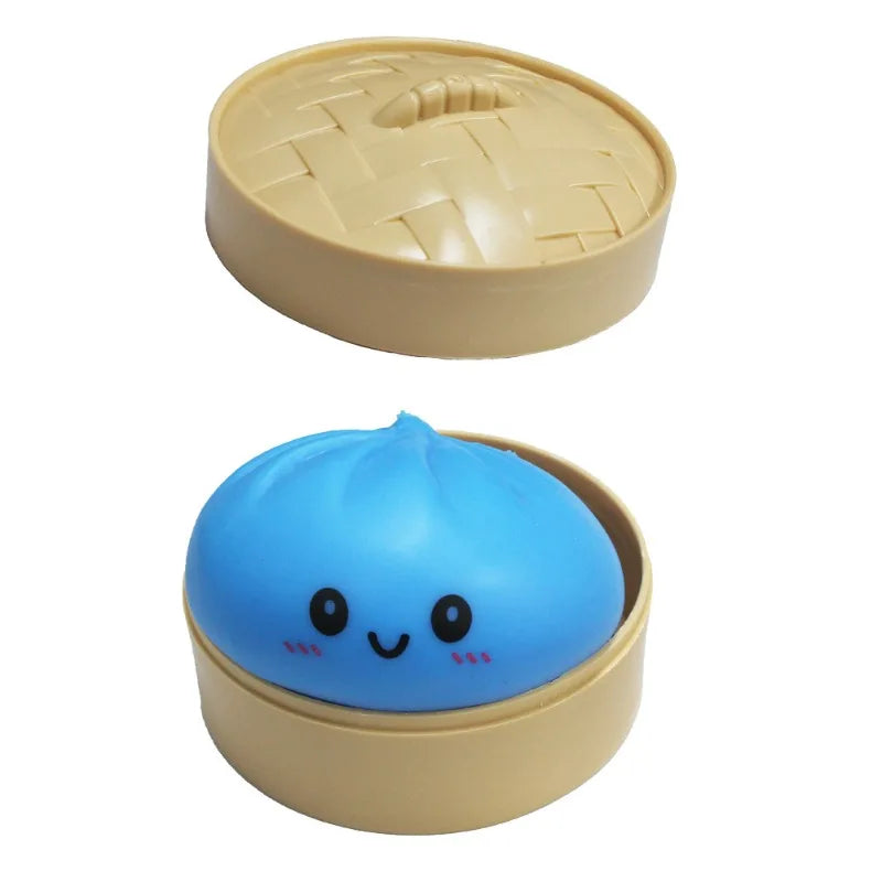 Squeeze Fidget Toy Set – Schattige Dumplings & Baozi (4 stuks)