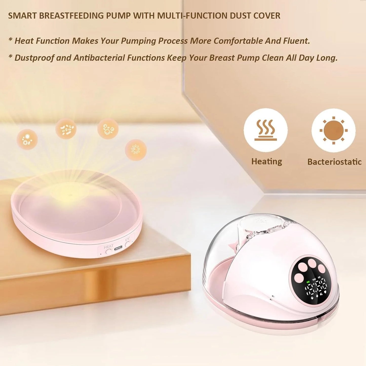 Draagbare Elektrische Borstkolf – Handsfree, BPA-vrij met UV-sterilisatie (MY382)