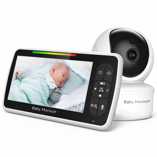 Babystar SM650 Video Babyfoon – 5-inch Scherm, PTZ Camera & Twee-weg Audio