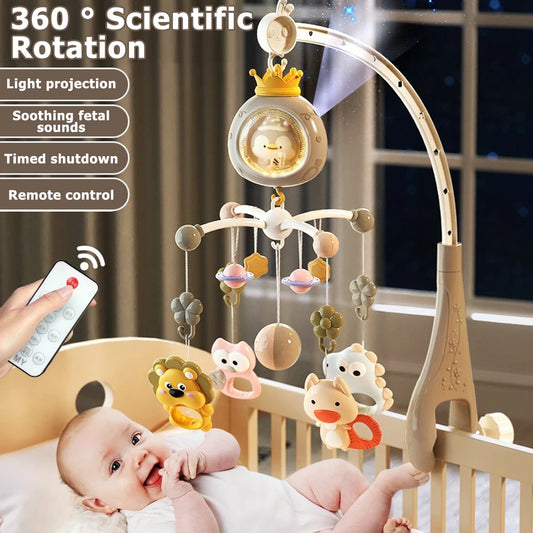 Muzikale Babymobiel met Projector, Nachtlampje & Afstandsbediening