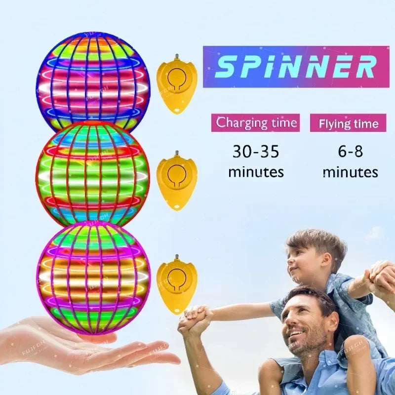 Vliegende LED Spinner Bal – 360° Zweefbal voor Binnen & Buiten