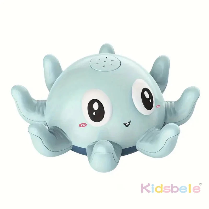 Lichtgevende Octopus Badspeelgoed – Muzikaal Watersproeier Badspeeltje | Roze & Blauw