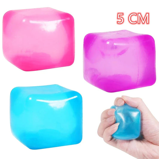 Gel IJsblokje Squishy Stressbal decompressie Fidget Speelgoed (Willekeurige Kleur)