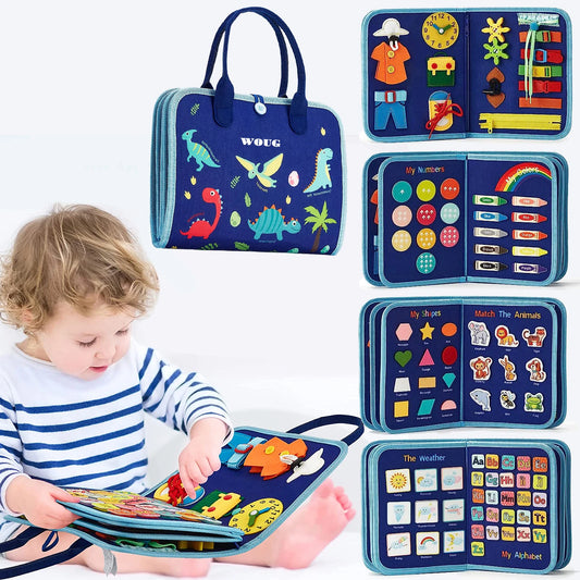 7-in-1 Montessori Busy Board – Sensorisch Leer- & Activiteitenbord | Peuters 3-6 jaar