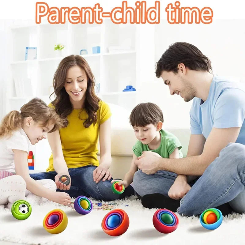 3D Fidget Gyro Bal – Sensorisch Speelgoed voor Kinderen & Volwassenen