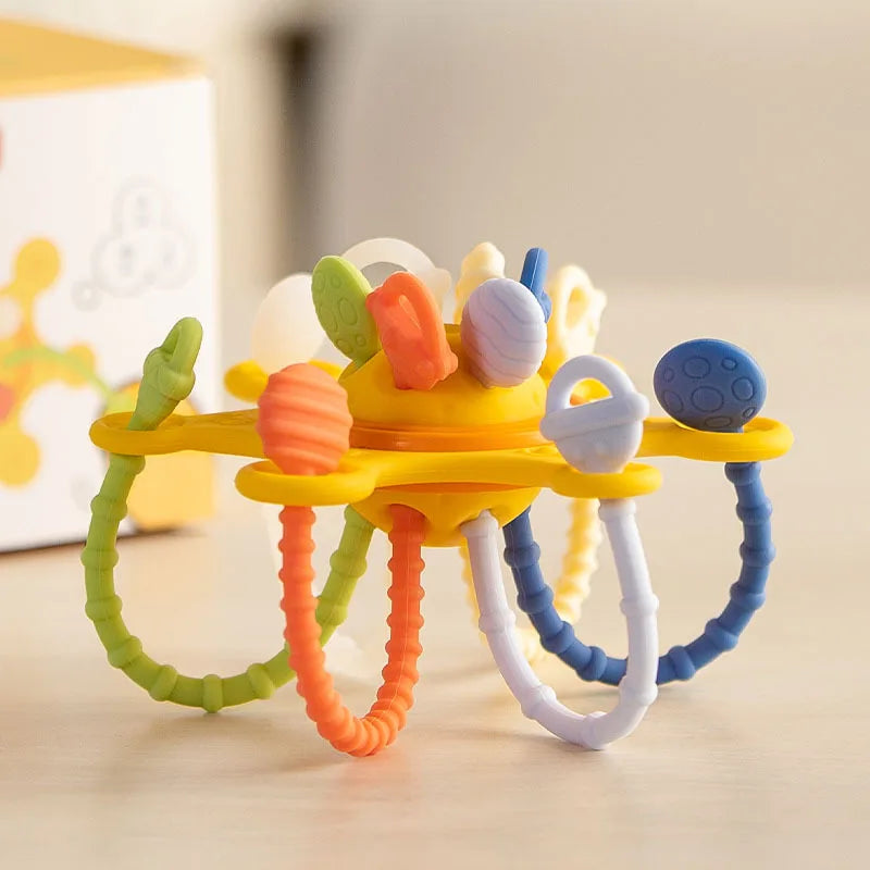 Sensorisch Trekkoord Speeltje – Montessori Baby Speelgoed 0–6 Jaar