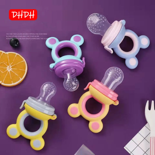 Siliconen Voedingsspeen voor Baby – BPA-vrij Fruit & Groente Bijtspeelgoed | S/M/L