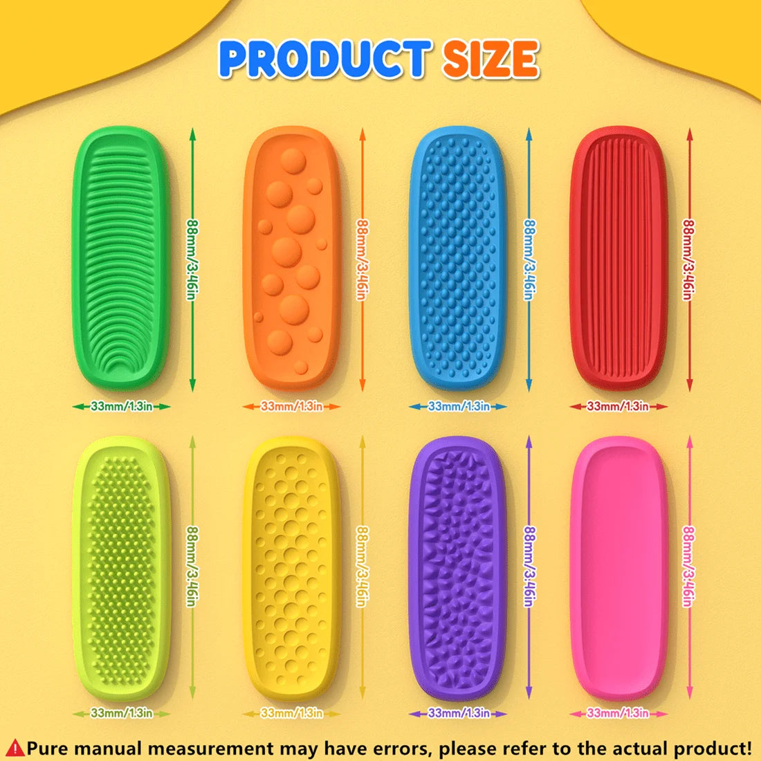 Sensorische Siliconen Fidget Strip – Stressverlichting voor Kinderen & Volwassenen