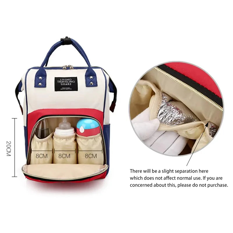 Grote Canvas Luiertas – Multifunctionele Mammy Bag met Thermovak