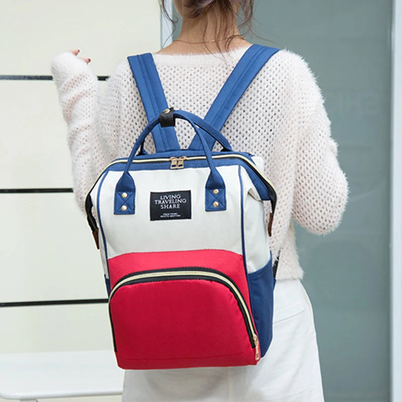Grote Canvas Luiertas – Multifunctionele Mammy Bag met Thermovak