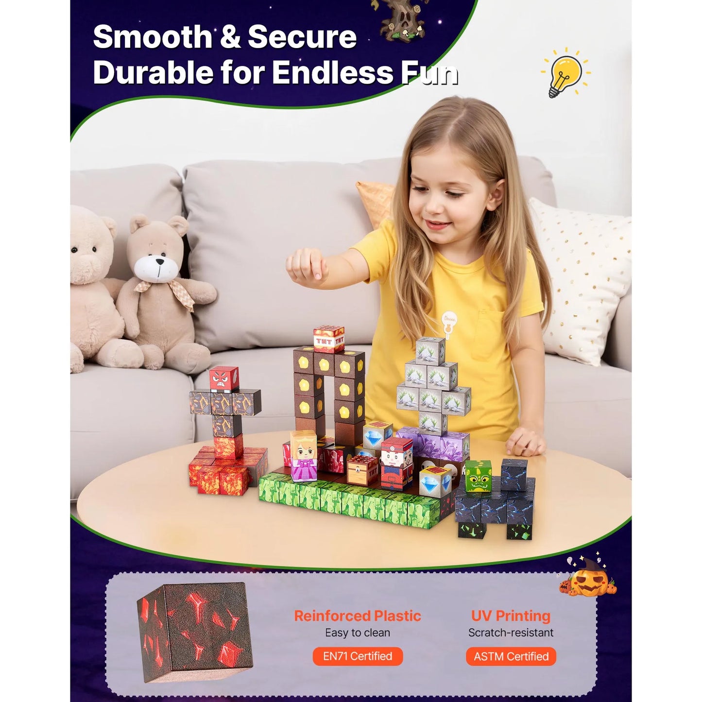 Magnetische Bouwblokken 100/150 stuks – STEM & Montessori Speelgoed voor Kinderen