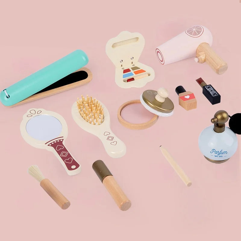 Houten Kapsalon & Make-up Speelset