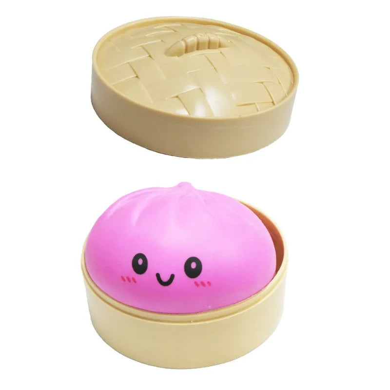 Squeeze Fidget Toy Set – Schattige Dumplings & Baozi (4 stuks)