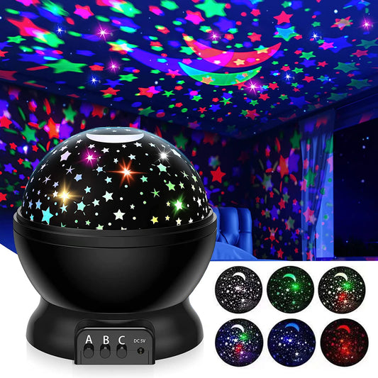 Sterrenhemel Nachtlamp Projector – Roterende Galaxy Projector voor Baby & Kind