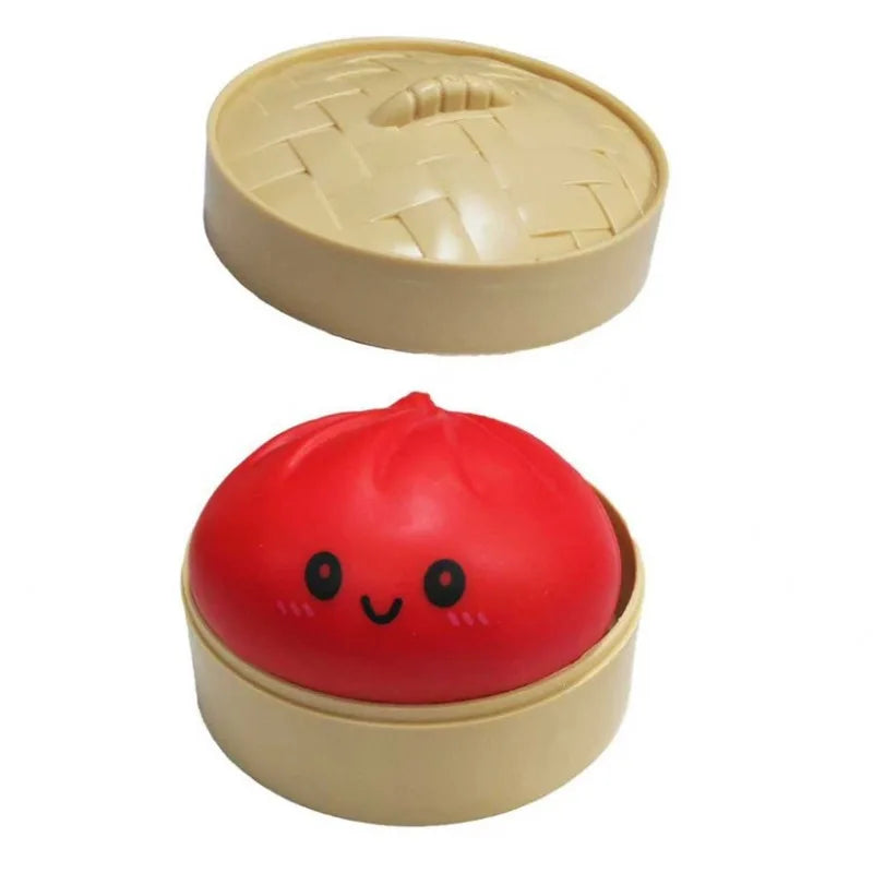 Squeeze Fidget Toy Set – Schattige Dumplings & Baozi (4 stuks)