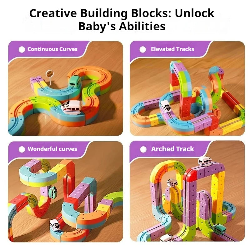 Magnetische Treinbaan Set – 3D DIY Bouwspeelgoed voor Kinderen