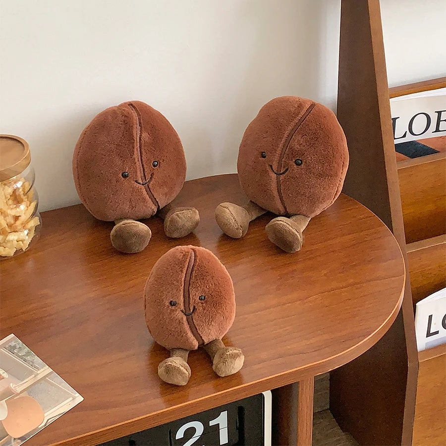JC Koffieboon Knuffel – Zachte Pluche Decoratieknuffel (13cm / 20cm)
