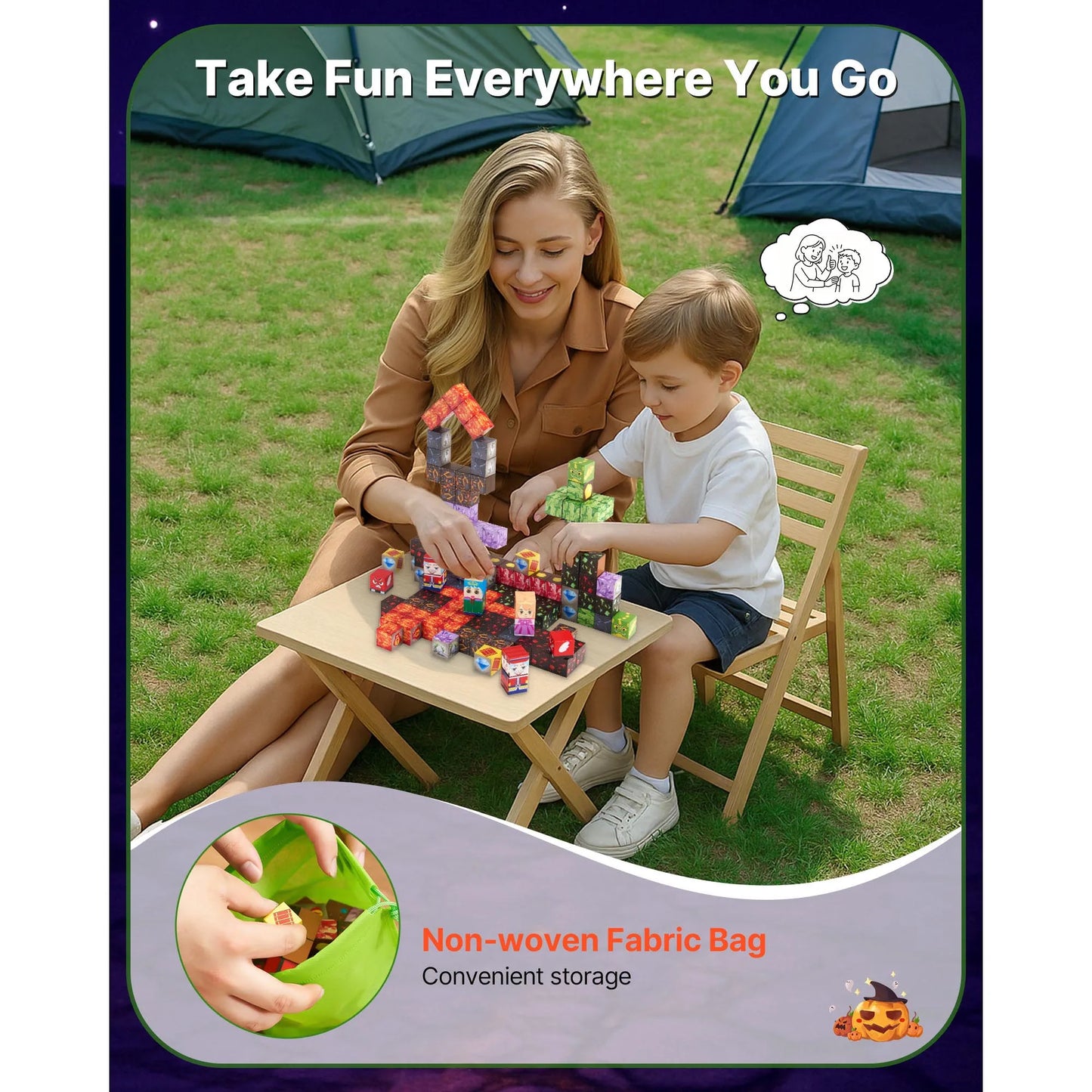 Magnetische Bouwblokken 100/150 stuks – STEM & Montessori Speelgoed voor Kinderen