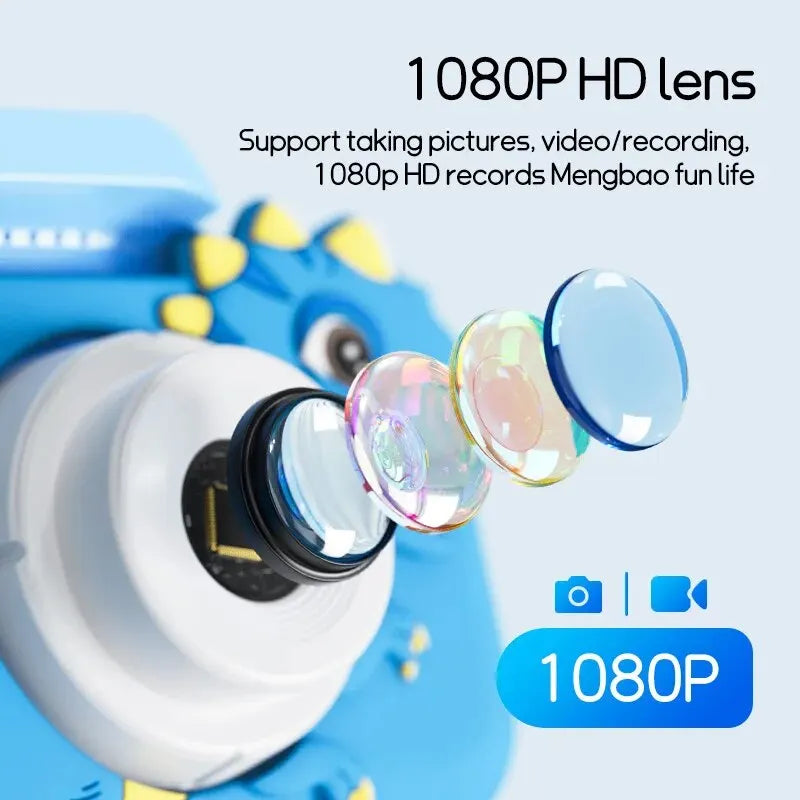 Digitale Kindercamera 1080P HD – Dual Camera met Spelletjes voor Kinderen