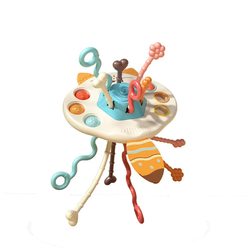Sensorisch Trekkoord Speeltje – Montessori Baby Speelgoed 0–6 Jaar