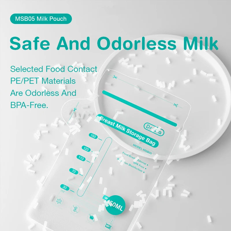 Moedermelk Bewaarzakjes BPA-vrij – 150ml of 250ml (10 of 30 stuks)