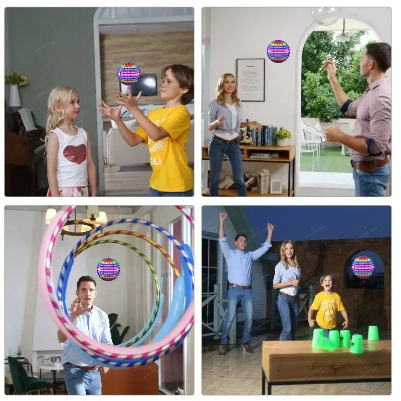 Vliegende LED Spinner Bal – 360° Zweefbal voor Binnen & Buiten