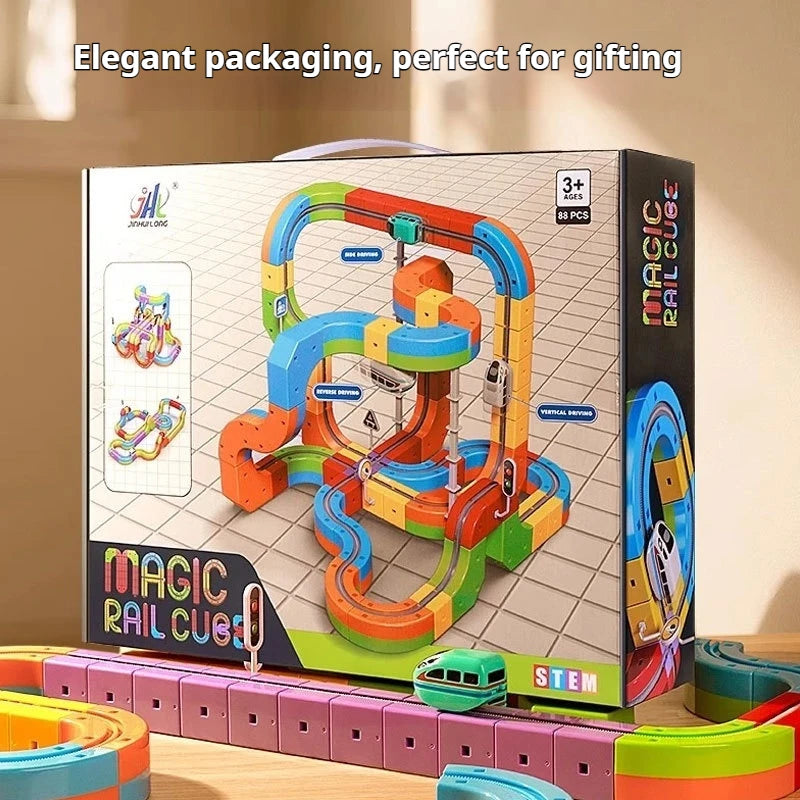 Magnetische Treinbaan Set – 3D DIY Bouwspeelgoed voor Kinderen