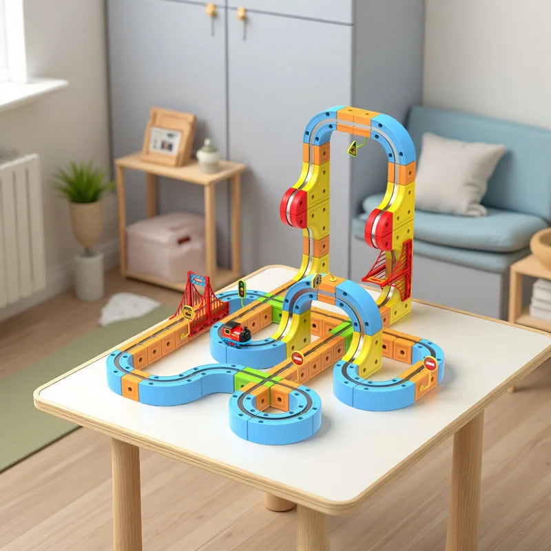 Magnetische Treinbaan Set – 3D DIY Bouwspeelgoed voor Kinderen