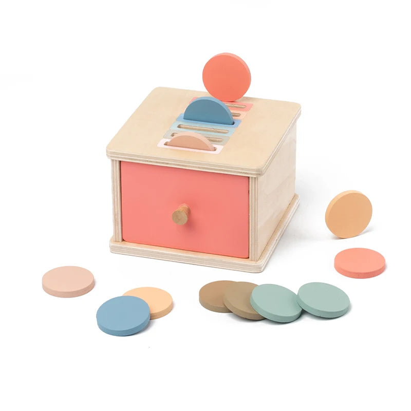 Houten Montessori Sorteerbox – Vormen, Munten, Ballen of Stokjes | Sensorisch Speelgoed 3-6 jaar