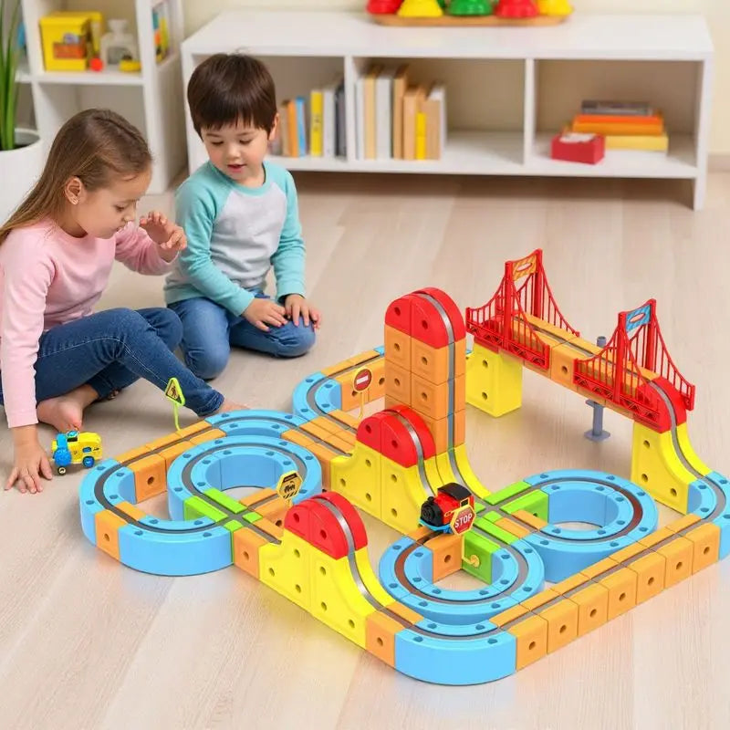 Magnetische Treinbaan Set – 3D DIY Bouwspeelgoed voor Kinderen