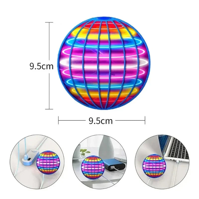 Vliegende LED Spinner Bal – 360° Zweefbal voor Binnen & Buiten