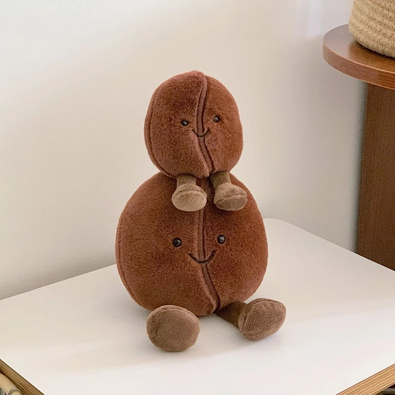 JC Koffieboon Knuffel – Zachte Pluche Decoratieknuffel (13cm / 20cm)
