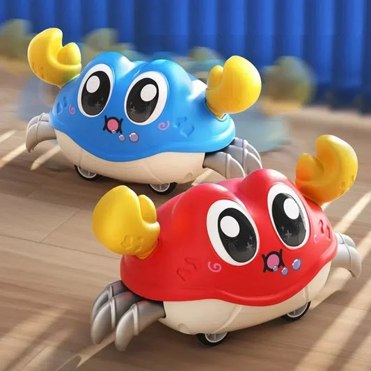 Kruipende Krab – Sensorisch Baby Speelgoed | Stimuleert Kruipen & Motoriek | 7m+ | 4 Kleuren