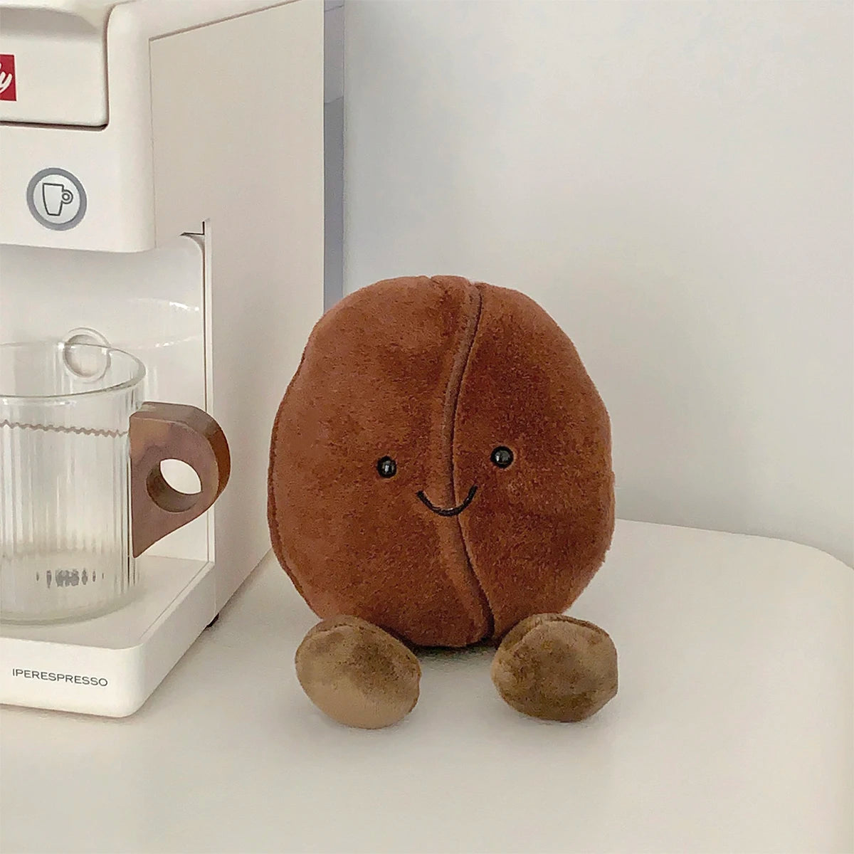 JC Koffieboon Knuffel – Zachte Pluche Decoratieknuffel (13cm / 20cm)